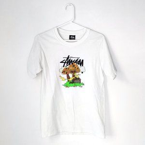 STÜSSY White T-shirt “Something’s Cooking"